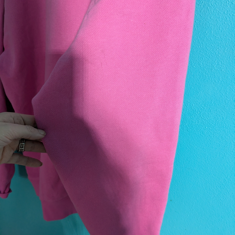 PINK Victoria's Secret Fleece Crewneck Sweatshirt - Bright Pink - Picture 7 of 8